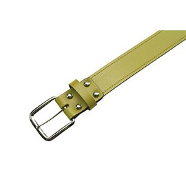 ATHLETIC SPECIALTIES Leather Baseball Belt 1-1/2" - Gold - Medium (29-34")
