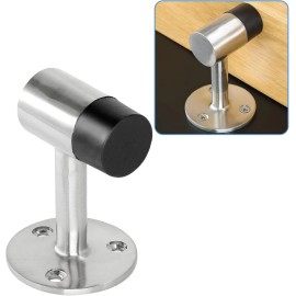 Heavy Duty 3" Heavy Duty Floor Mount Door Stop -  Stainless Steel