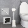 GERZWY Bathroom Toilet Paper Holder Stand SUS 304 Stainless Steel