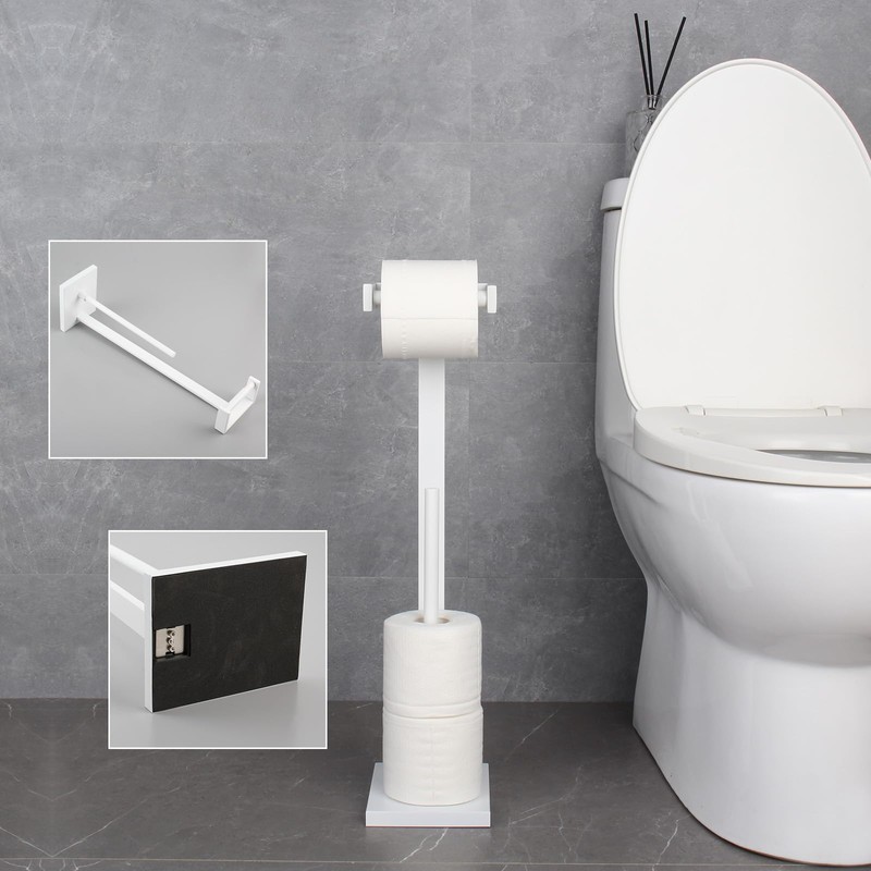 GERZWY Bathroom Toilet Paper Holder Stand SUS 304 Stainless Steel