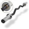 XMark Olympic EZ Curl Bar, Olympic Barbell, 400 lb Weight