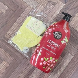 [MEKN2NQP_62_62] Cranberry Body Wash 1.2kg Shower Glove-O / [MEKN2NQP_62_62]크랜베리바디워시1.2kg샤워글러브-O