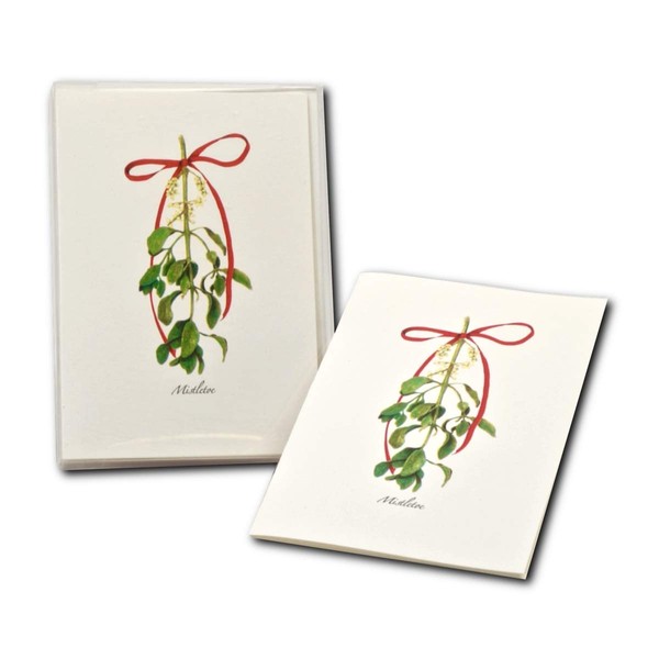 Earth Sky + Water - Mistletoe Notecard Set - 8 Blank Cards with Envelopes