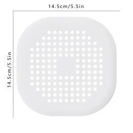 Random Color Shower Hair Catcher, 1 Count Portable Drain Hair Stopper with Suction Cup, Rubber Cover Hair Filter for Bathroom Kitchen