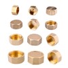 4 Pcs Female Thread Brass Female Cap, Pipe Plug Fittings