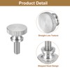 sourcing map M4x8mm Knurled Thumb Screws, 5pcs 304 Stainless Steel