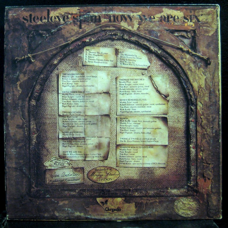 STEELEYE SPAN NOW WE ARE SIX vinyl record