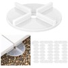 FoldTier 100 Pcs 1/8" Tile Spacers Plastic Tile Spacers Cross