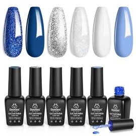 Beetles Esmalte en Gel Copos de Nieve, Kit de 6 Colores