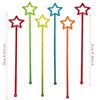 Star Top Swizzle Sticks Disposible 9.8 Inch Cocktail Drink Stirrers