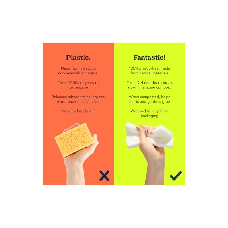 Seep Pop-up Eco Cleaning Sponges - For Kitchen Bathroom Dishwashing