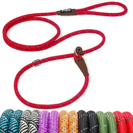 Fida Dog Leash Dog Slip Leash for Small and Medium Dogs, Training Leash Anti-Pull, Reflective Function, Durable, 6.9 ft (1.8 m) Length, Lightweight, Training