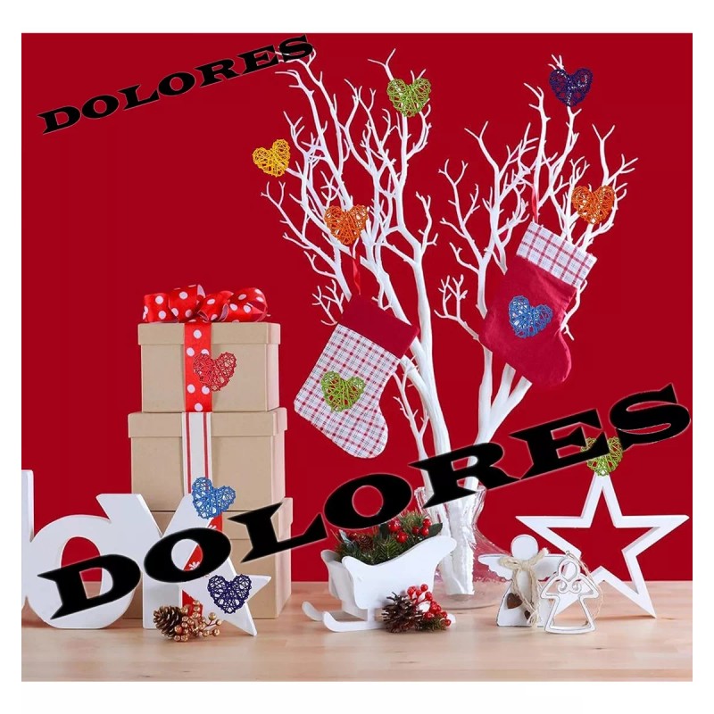 Dolores 25 Pzs Navideñas Árbol Adornos Navidad Fiesta Decoración