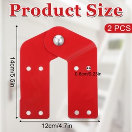 Attic Ladder Hinge Herringbone Ladder Tie Rod Attic Ladder Accessories (2Pcs)