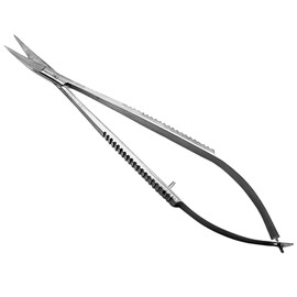 Cuticle Scissors Professional Extra Fine Straight Precise Pointed Tip Grooming kit Facial Hair Stratum Corneum Scissors for Nail Dry Skin Eyebrow Eyelash Nose, Ear Hair Trim 5.5 inches