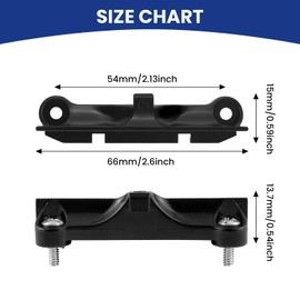 Aifeier ET 4PCS CPU Fan Retainer Bracket, Black Plastic CPU Motherboard Bracket Clip CPU Fan Support Bracket with 8PCS Mounting Screws for AM4 AMD Sockets