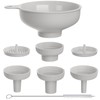 Pisol Wide Mouth Versatile Funnel, Canning Funnels for Kitchen Use,