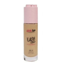 PINK UP Easy Cover Liquid Makeup| Foundation Make Up| Tinted Moizturizer for face| Liquid Make Up| Medium coverage| Water base| Alcohol free| Model PKEC600