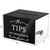 ZEAYEA Tip Jar for Money, 6 x 4 x 5