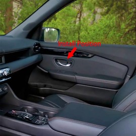 Beautost Fit for Honda New Pilot 2025 Interior Door Handle Bowl Panel Cover Trims (Matt Silver)