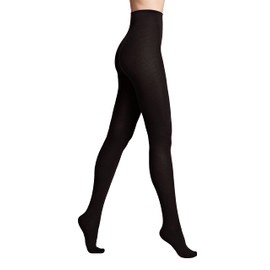 Conte elegant Women's Cotton Tights 250 Denier with Cotton and Lycra Extra Thick Smooth Evenly Reinforced Toe Warm for Autumn and Winter, black