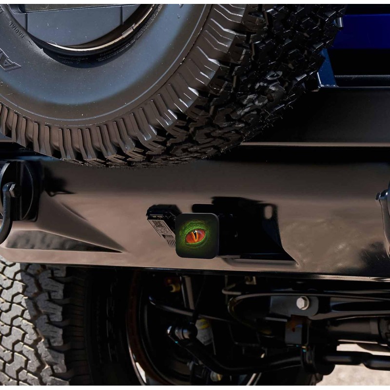 Swono Trailer Hitch Covers Crocodile Orange Eyes 2 inch Hitch