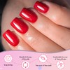 AddFavor Red Press on Nails Short Fake Nails, 240pcs Tomato