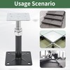 4 Pack Adjustable Floor Jacks, 9"-13" House Jack Posts, Floor