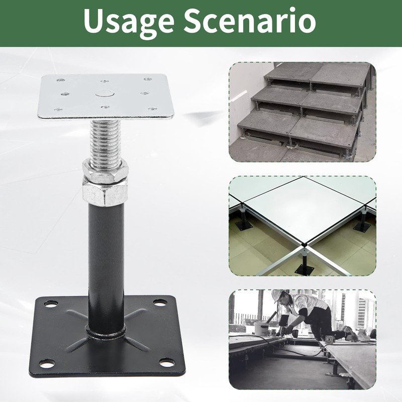 4 Pack Adjustable Floor Jacks, 9"-13" House Jack Posts, Floor