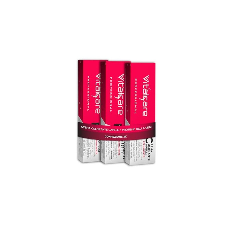 Vitalcare | Professional Permanente Coloration, Haarfarbe mit Seidenprotein und Keratin,