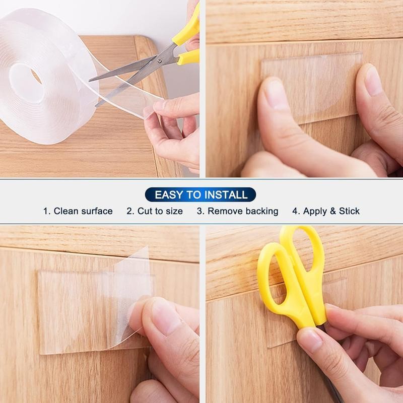 Double Sided Tape Heavy Duty(9.85FT), Nano Double Sided Adhesive Tape,
