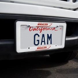 Boston Whaler Red Logo License Plate Tag Frame