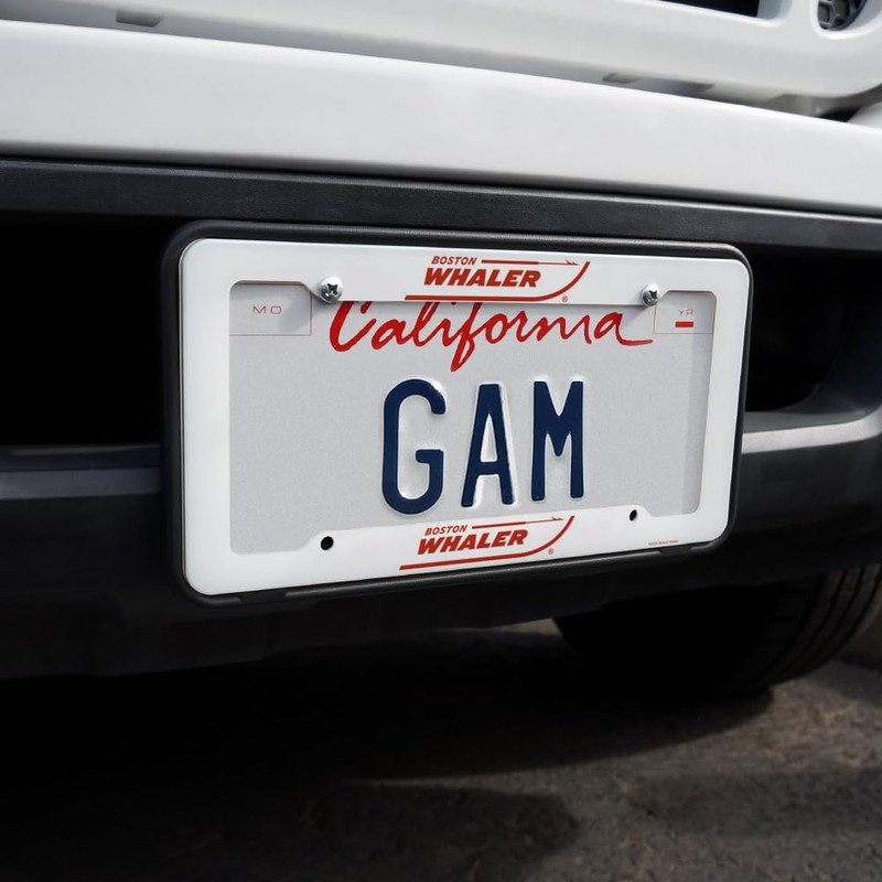 Boston Whaler Red Logo License Plate Tag Frame