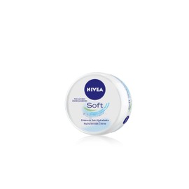 NIVEA Soft Moisturising Cream 48H (1 x 50 ml), Moisturiser Face, Body & Hands with Vitamin E & Jojoba Oil, Lightweight Vegan Formula, 95% Ingredients of Natural Origin