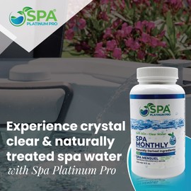 Spa Platinum Pro Natural Hot Tub Treatment – Fast Acting Cloudy Water Solution – Six Months Supply – Keep Spa Water Clear, Balanced & Fresh | Easy-to-Use Hot Tub Water Treatment – (8 oz x Pack of 6)