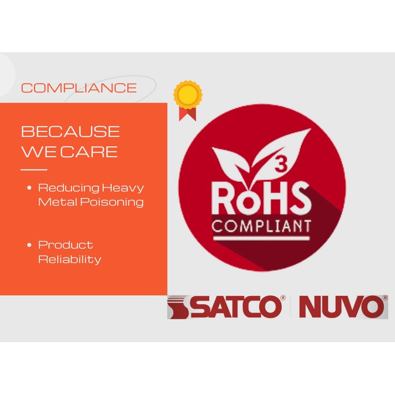 Satco S3862 Medium Light Bulb in Chrome finish, 4.38 inches