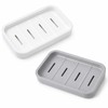 Draining Soap Dish 2-Pack – Holder for Bathroom & Kitchen