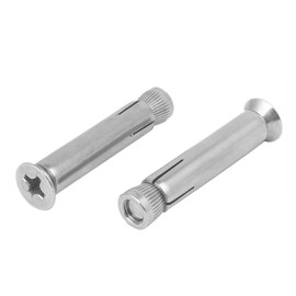 Sourcingmap M8 x 60mm 304 Stainless Steel Countersunk Head Sleeve Anchor Expansion Bolt 2PCS