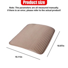 ZIMISI Car Seat Cover, Linen Breathable Front Seat Bottom Protector Pad for Driving, Anti-Slip Soft Car Seat Cushion, Warm in Winter and Cool in Summer, Fits for Cars, Trucks, SUVs, Sedans (Beige)