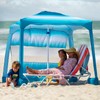 AMMSUN Beach Cabana, 6.2'×6.2' Beach Canopy, Easy Set up and