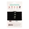 Kooshoo Plastic-Free Flat Hair Ties - Black, 5 Pack