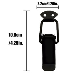 CYDZSW 4Pcs Bumper Quick Release Clips for Car,Universal Bumper Latch Fasteners Holder Mat Clip,Large Size(Black)