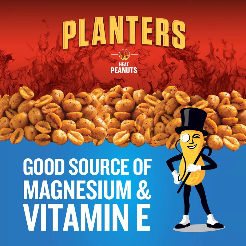 Planters Heat Peanuts (1.75 oz Packets, Pack of 18)