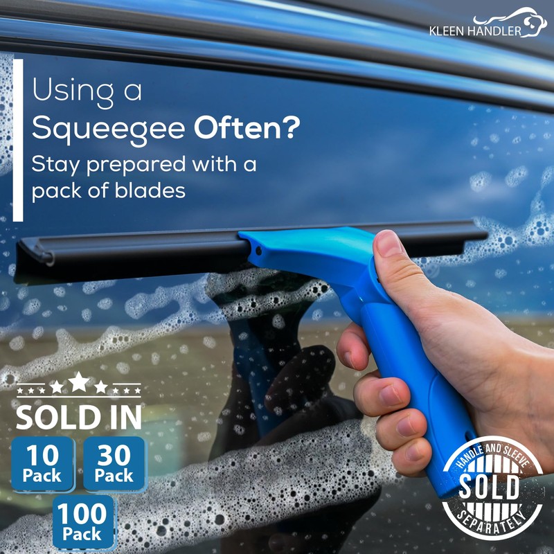 KLEEN HANDLER Pack of 10 Professional 14” Window Washing Squeegee