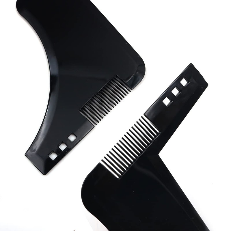 Hsthe Sea Beard Care Stencils, Beard Shapes for Chinbeard, Sideburns,