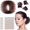 50 Pcs Hair Nets Invisible and 40 Pcs U Shaped