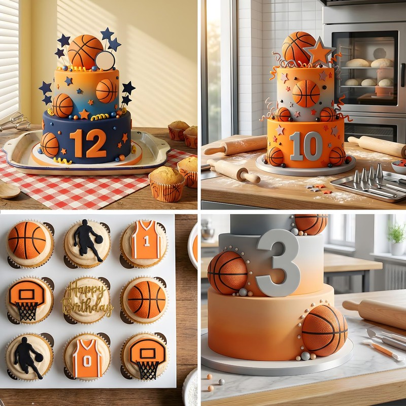 Basketball Fondant Molds Sports Theme Silicone Mold