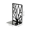 MAGICLULU 1Pair Hollow Iron Bookends Heavy Duty Book Shelf Holder