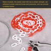 sourcing map Plastic Chain Links, 1.9-Inch 10 Foot Plastic Barrier