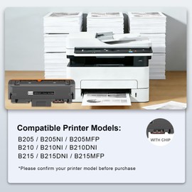B205/ B210/ B215 Black Toner Cartridge (High Yield, 3500 Pages) Replacement for Xerox 106R04347 B205 B210 B215 Toner Cartridge for B205NI B210DNI B215DNI Printer(1Pack, Black)